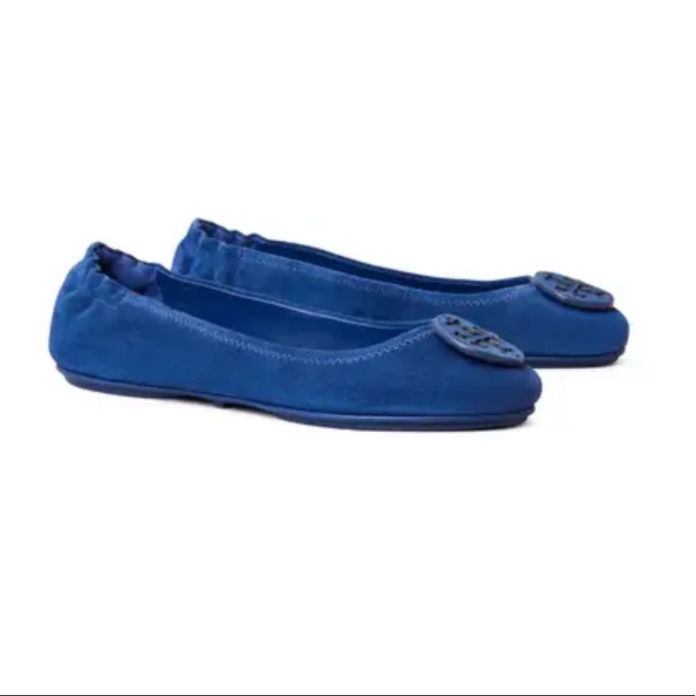 Tory Burch Minnie Flats in color Bermuda